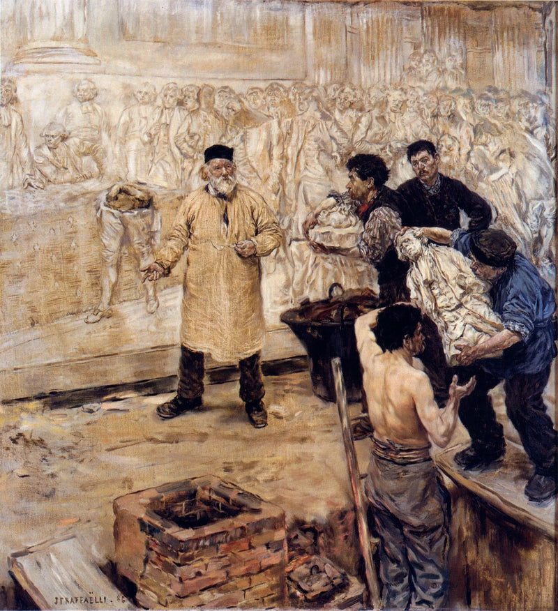 Chez le fondeur - Jean-François Raffaëlli