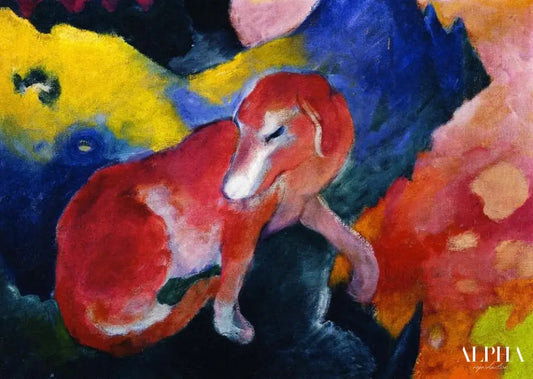 Chien rouge  - Franz Marc - Reproductions de tableaux et peintures haut de gamme