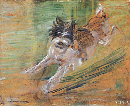 Chien sauteur - Franz Marc - Reproductions de tableaux et peintures haut de gamme
