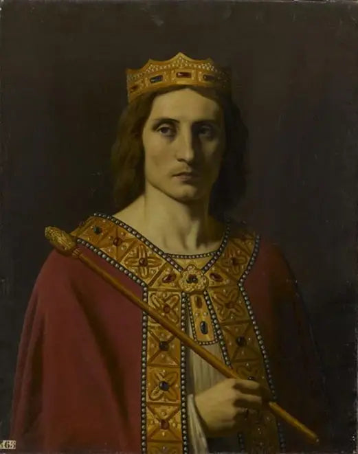Childéric II (약 653-675), 오스트라시아, 노이스트리아 및 부르고뉴의 왕 - 에밀 시뇰

Source:
Childéric II (vers 653-675), roi d'Austrasie, de Neustrie et de Bourgogne - Émile Signol