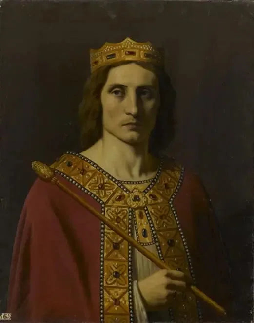 Childéric II (약 653-675), 오스트라시아, 노이스트리아 및 부르고뉴의 왕 - 에밀 시뇰

Source:
Childéric II (vers 653-675), roi d'Austrasie, de Neustrie et de Bourgogne - Émile Signol