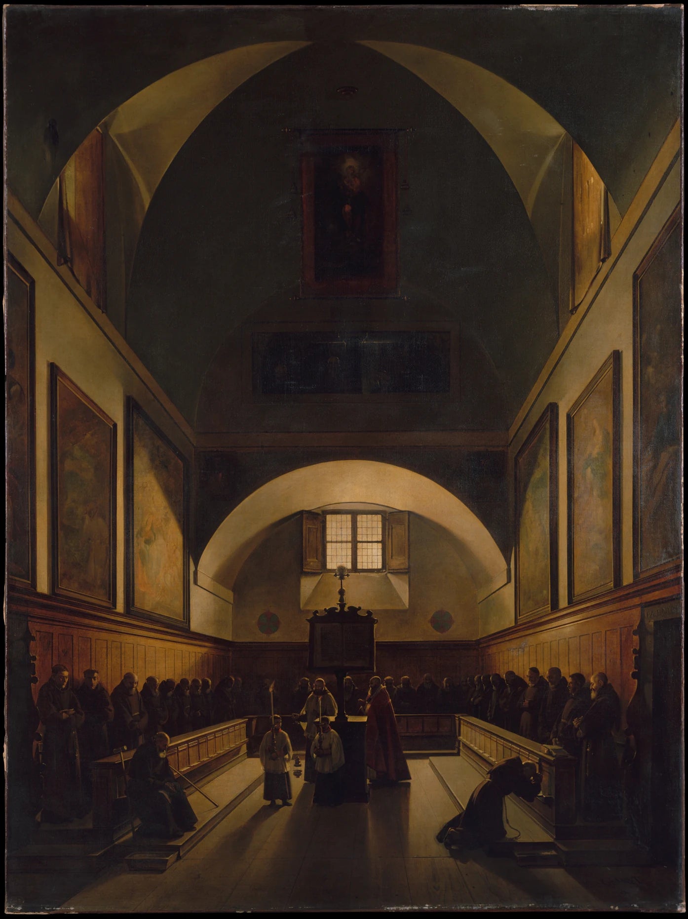 Le Chœur de l'église des Capucins à Rome - François Marius Granet