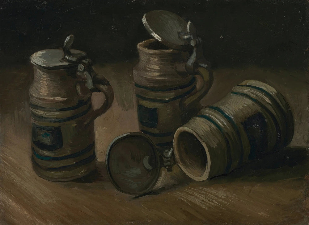 Chopes à bière - Vincent van Gogh image 1 reproduction artisanale de tableau