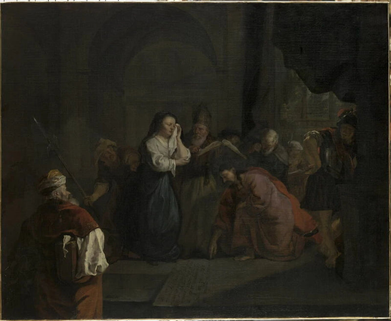 Le Christ prenant la défense de la femme adultère - Gabriel Metsu
