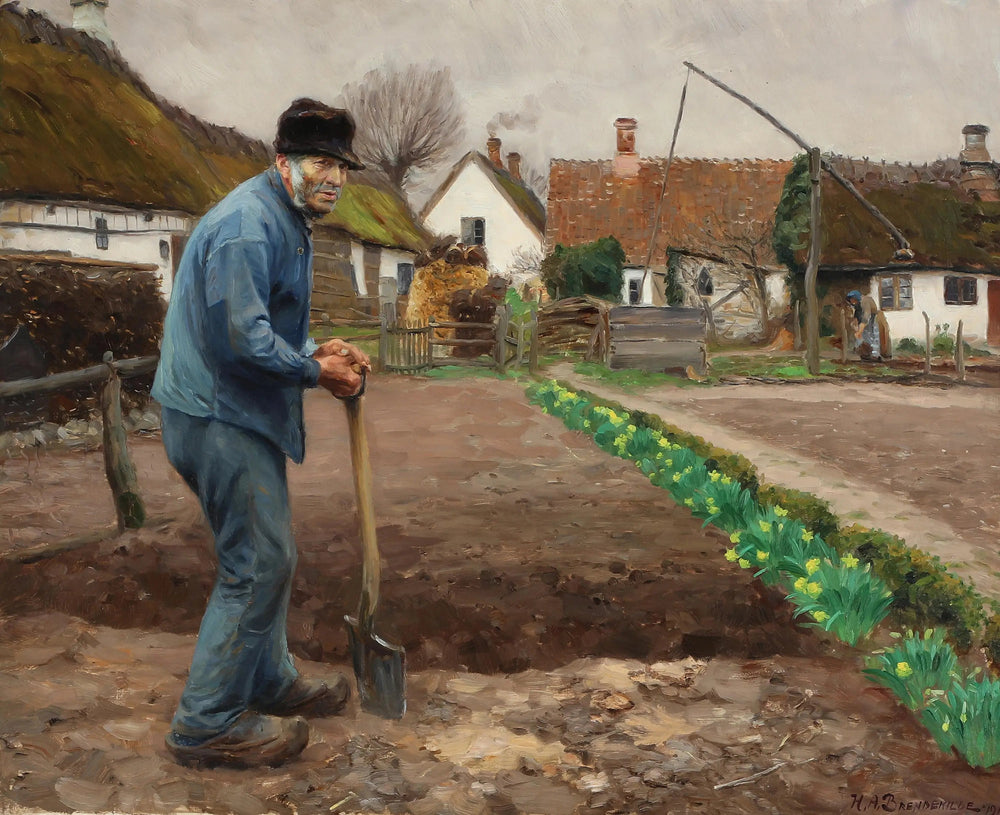 Christian Væver de Rønnebæk. - H. A. Brendekilde image 1 reproduction de peinture à l’huile