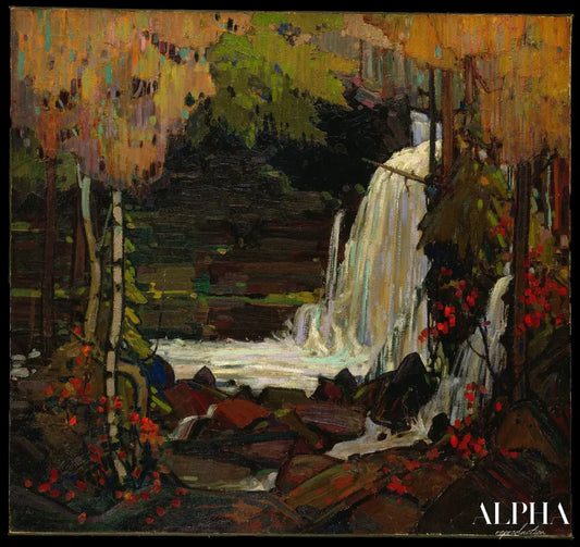 Chute d'eau dans la forêt - Tom Thomson - Reproductions de tableaux et peintures haut de gamme