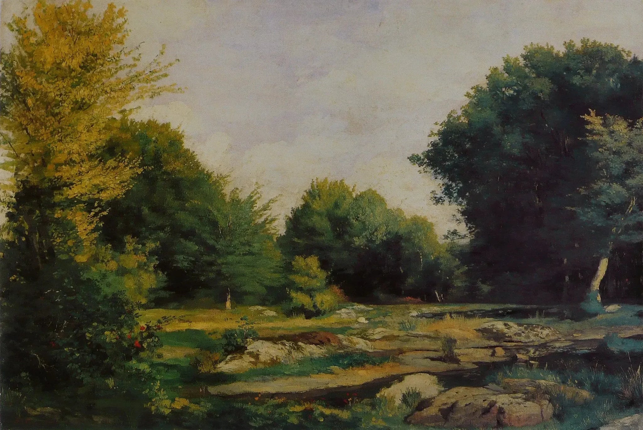 Clairière dans les bois - Pierre-Auguste Renoir image 1 reproduction réalisée par Alpha Reproduction