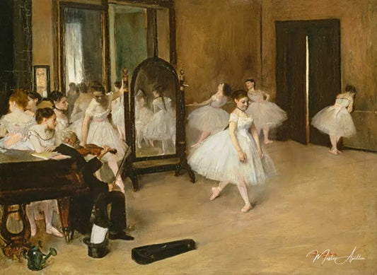 Classe de danse - Edgar Degas - Reproductions de tableaux et peintures haut de gamme