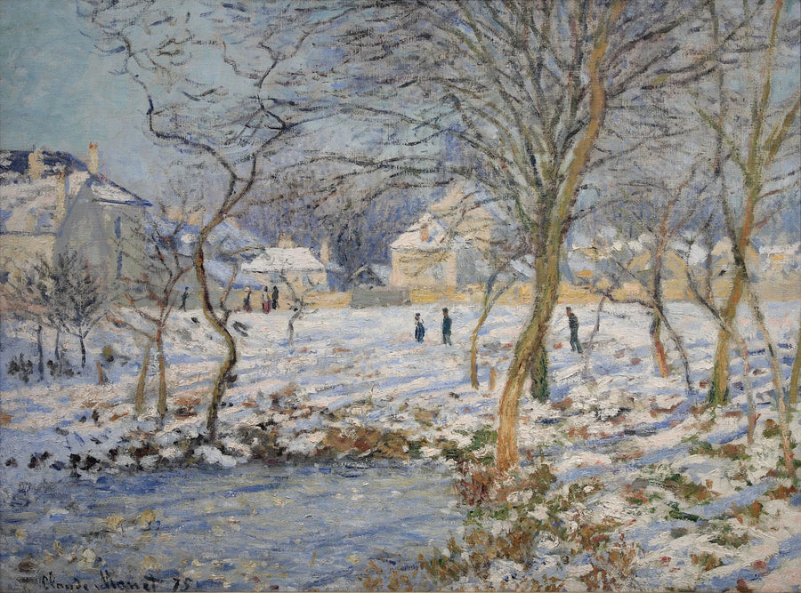 호수, 눈의 효과 - Claude Monet