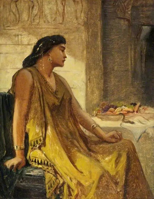 클레오파트라와 아스픽 - 에드워드 포인터

Source:
Cléopâtre et l'Aspic - Edward Poynter