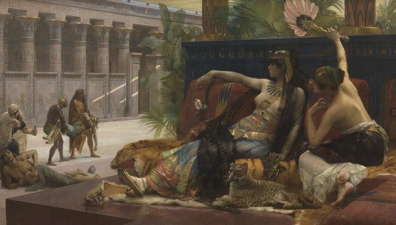 클레오파트라는 사형수들에게 독을 강요하다 - 알렉상드르 카바넬

Source:
Cléopâtre impose des poisons sur des condamnés à mort - Alexandre Cabanel