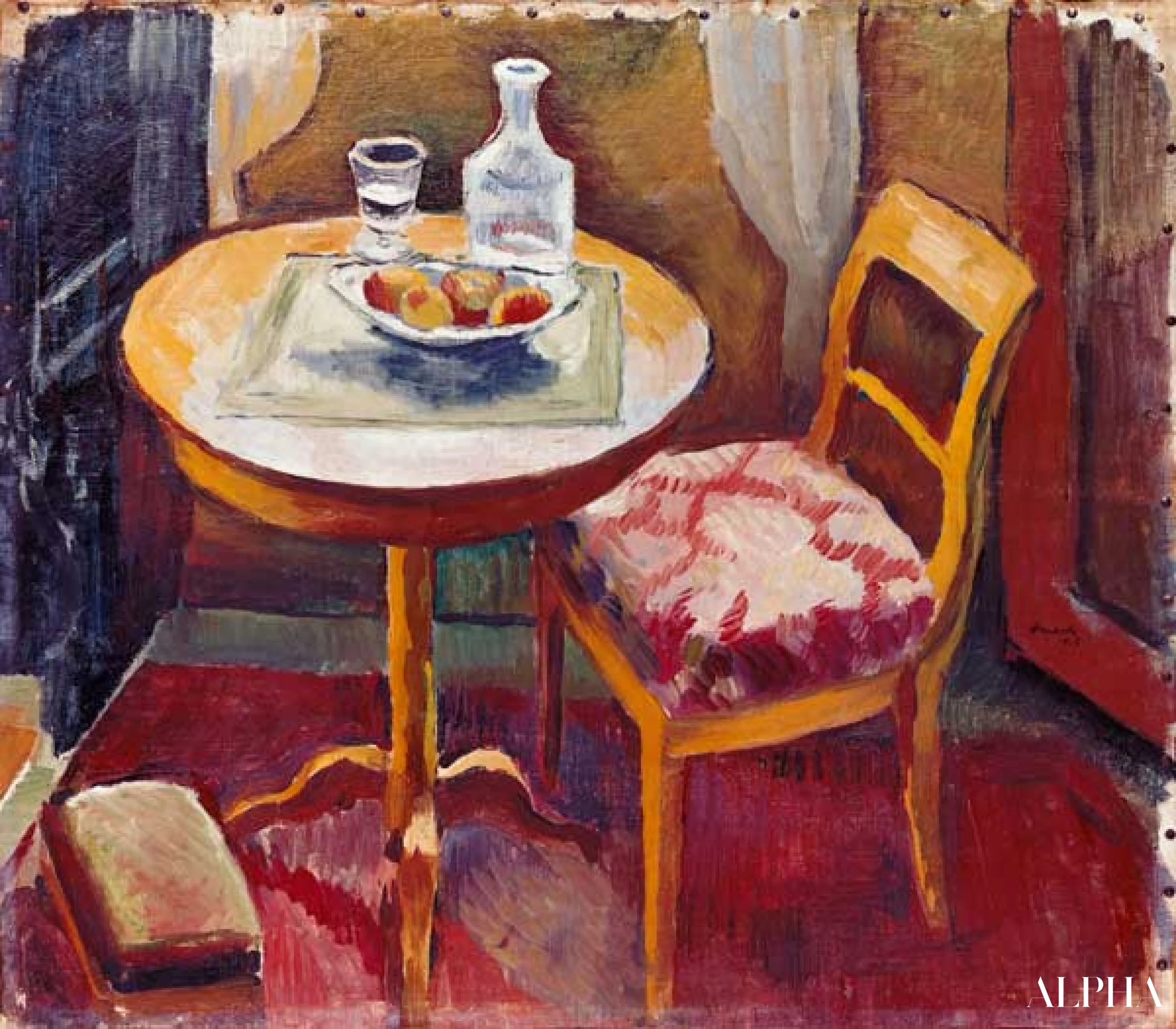 테거른제 거실 코너 - August Macke - 고급 그림 및 회화 복제품