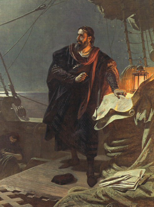 Colomb - Karl von Piloty image 1 tableau peint à l’huile sur toile