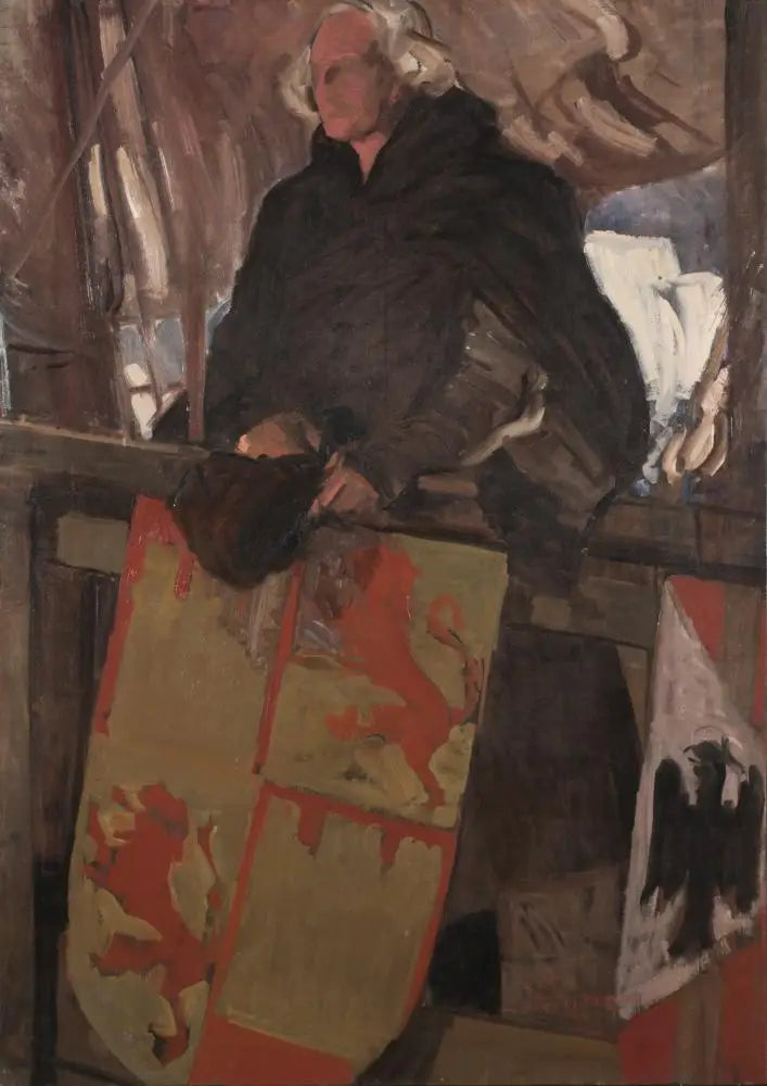 Colomb quittant Palos (avec armoiries) - Joaquín Sorolla image 1 copie peinte à la main à l’huile