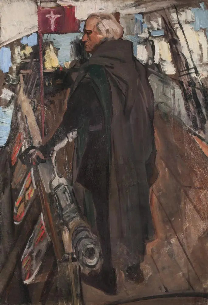 Colomb quittant Palos (de dos, avec Falconet) - Joaquín Sorolla image 1 tableau peint à l’huile sur toile