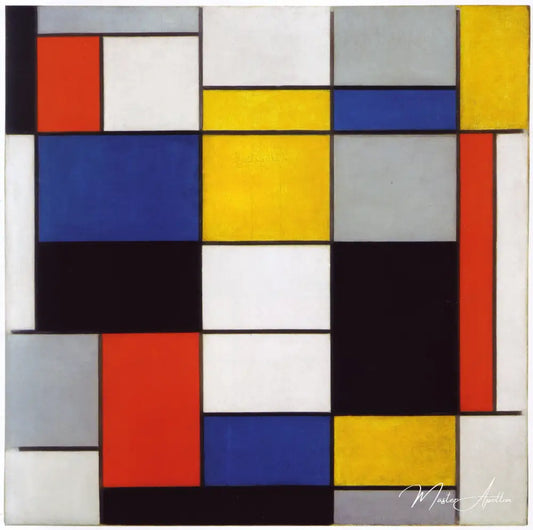 Composition A - Mondrian - Reproductions de tableaux et peintures haut de gamme