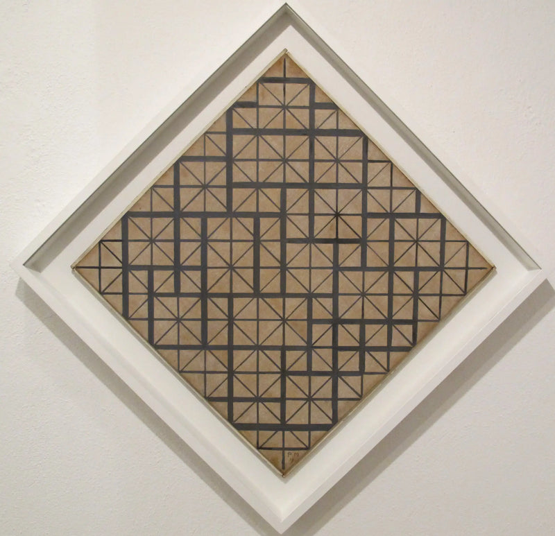 그리드 4 (다이아몬드) 구성 - 피에트 몬드리안