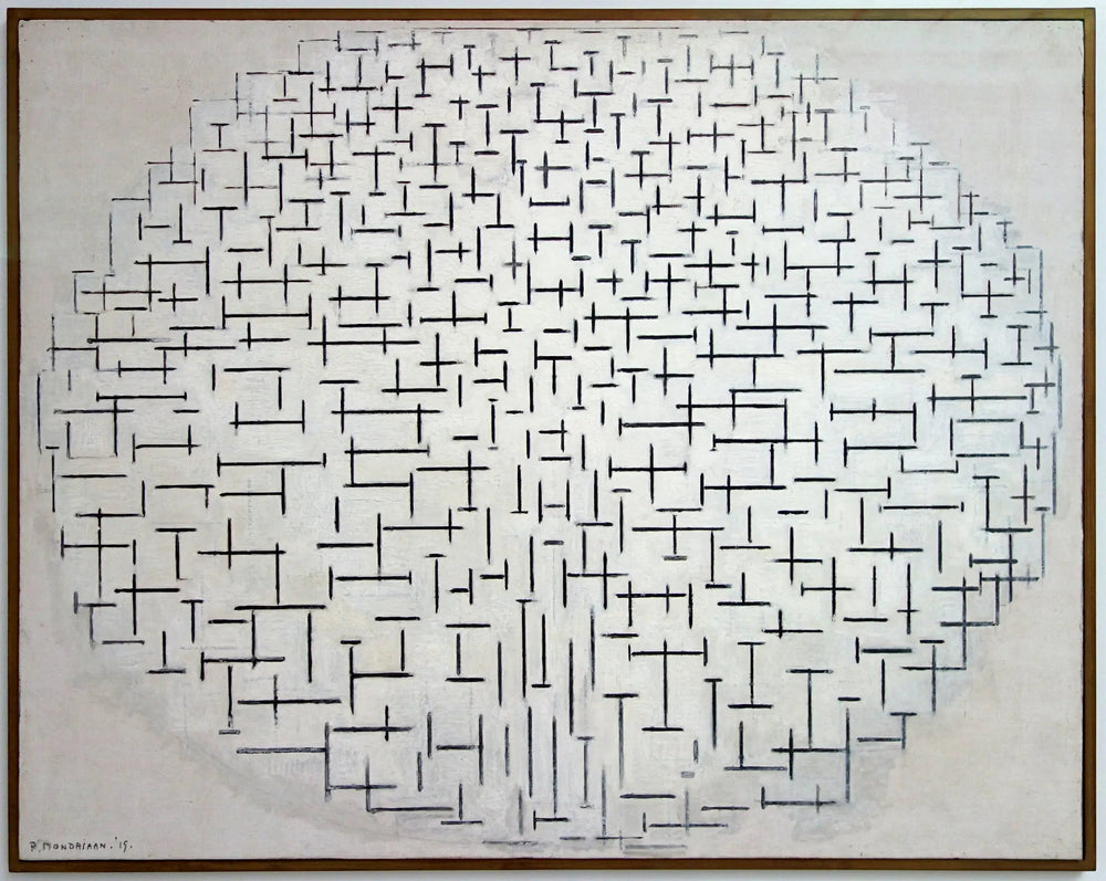 Composition n°10 (Jetée et Océan) - Piet Mondrian image 1 copie peinte à la main à l’huile