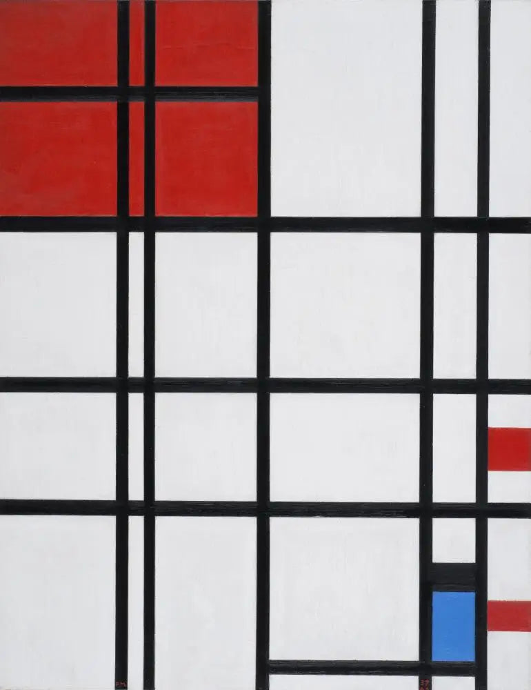 Composition n° 7 - Piet Mondrian image 1 copie peinte à la main à l’huile