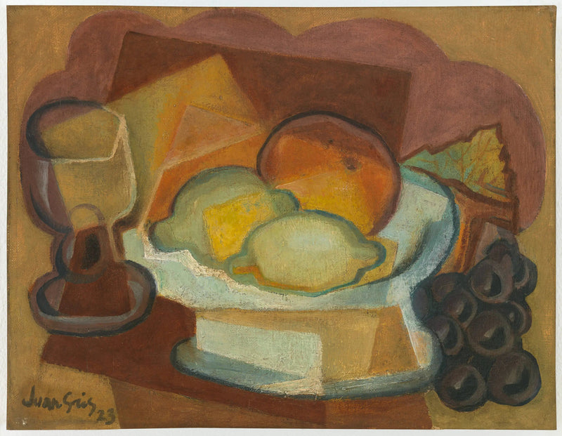 과일 접시와 유리잔 (레몬이 있는 정물화) - 후안 그리스

Source:
Compotier et verre (Nature morte aux citrons) - Juan Gris