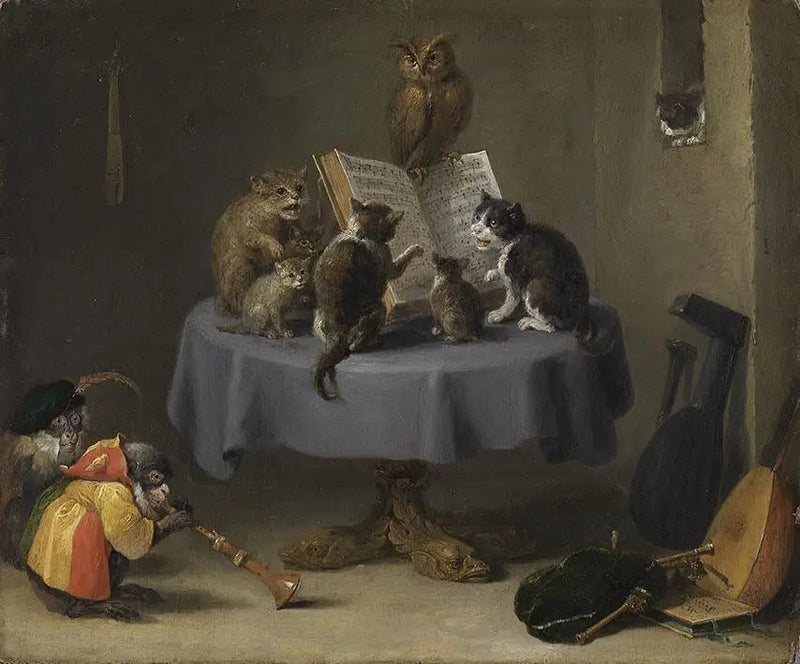 고양이 콘서트 - 데이비드 테니어스 더 쥬네

Source:
Concert de chats - David Teniers le Jeune