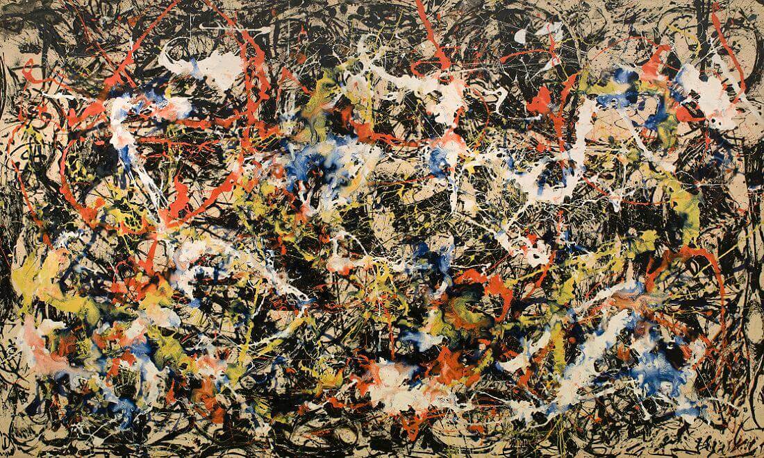 Convergence - Jackson Pollock image 1 copie peinte à la main à l’huile