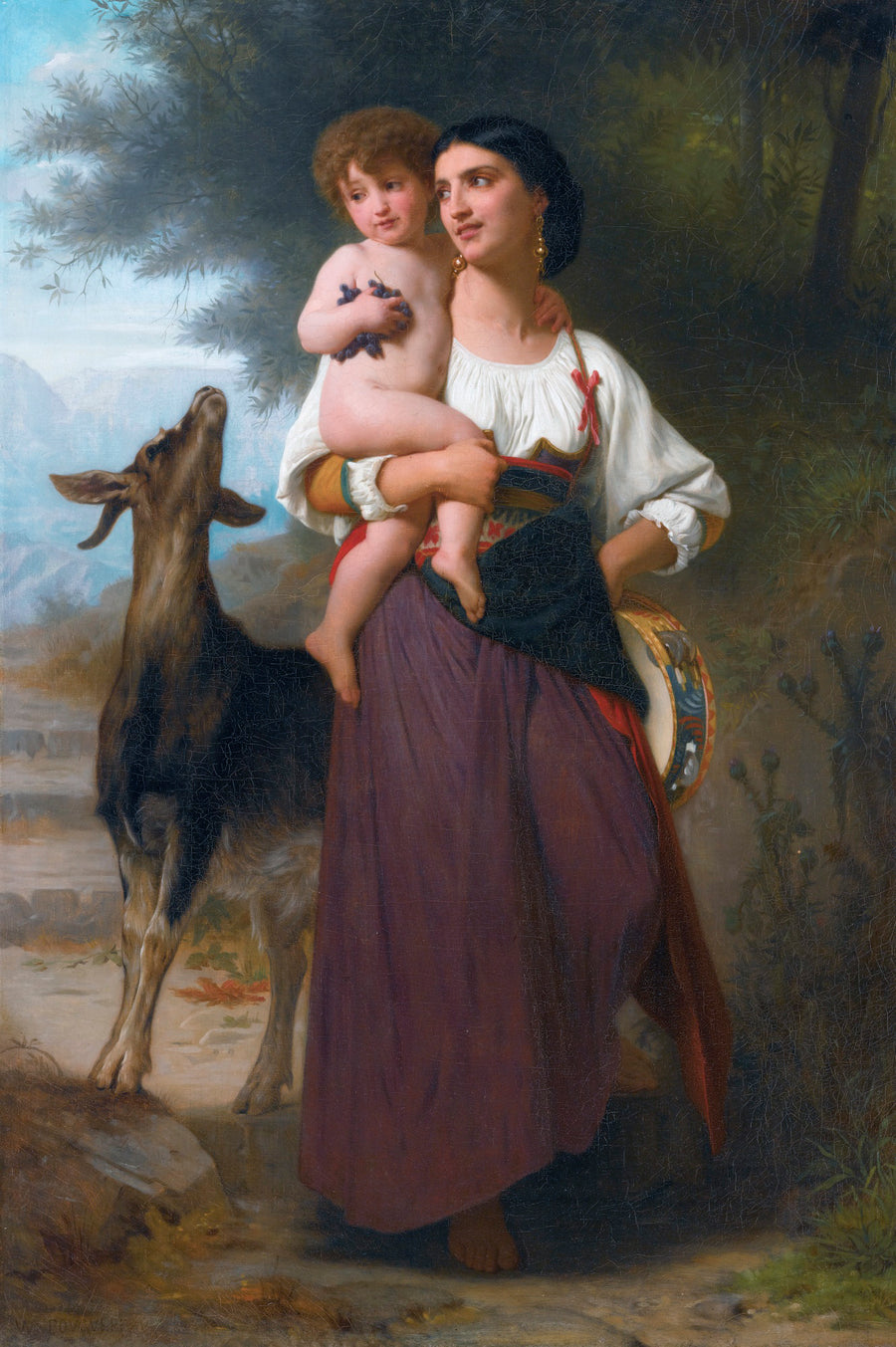 Convoitise, réduction (1866) - Bouguereau