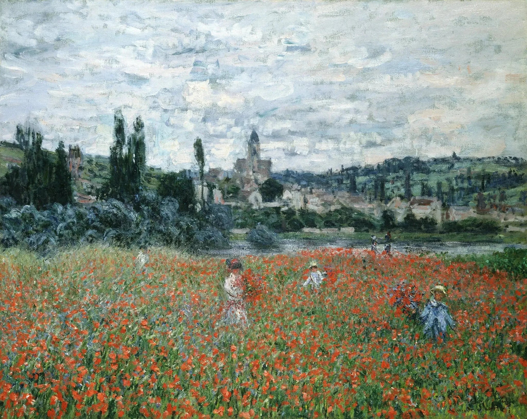 Champ de coquelicots près de Vétheuil W536 par Claude Monet, Kunsthaus Zürich