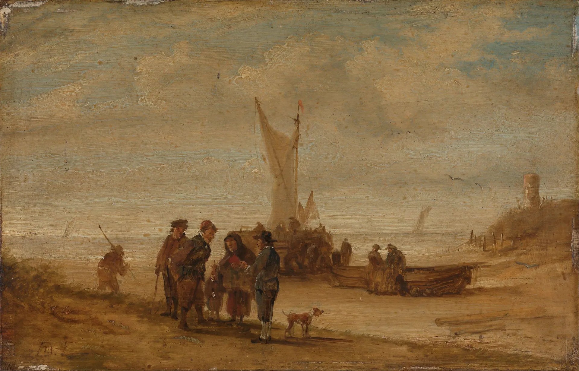 Côte flamande - David Teniers le Jeune image 1 reproduction de peinture à l’huile