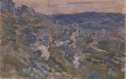Vétheuil W669 근처의 Les Coteaux - 클로드 모네