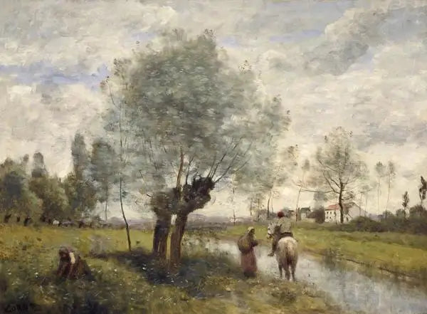 쿠브론. 버드나무 옆 도로를 걷는 카발리에르 - 장 바티스트 카밀 코로

Source:
Coubron. Cavalier passant sur une route auprès d'un saule - Jean-Baptiste Camille Corot