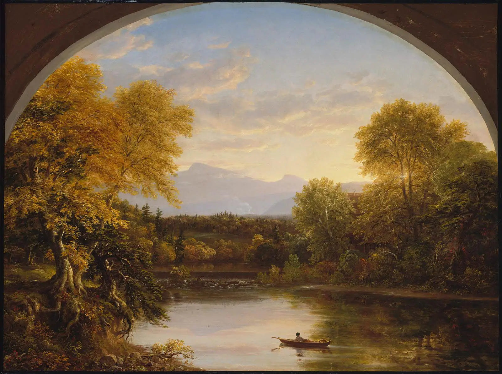 Coucher de soleil dans les Catskills - Thomas Cole - Alpha Reproduction