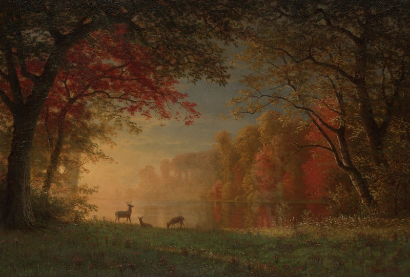 인디언 일몰: 호숫가의 사슴 - 알버트 비어슈타트

Source:
Coucher de soleil indien : cerf au bord d'un lac - Albert Bierstadt