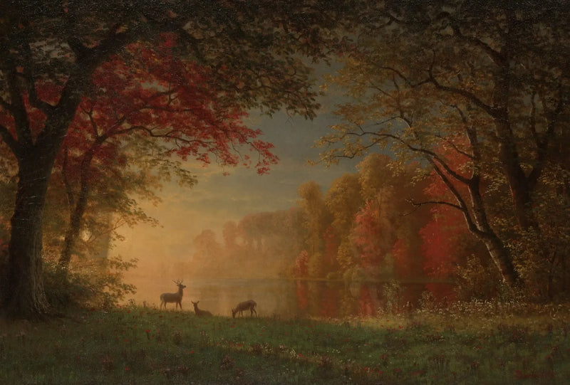 인디언 일몰: 호숫가의 사슴 - 알버트 비어슈타트

Source:
Coucher de soleil indien : cerf au bord d'un lac - Albert Bierstadt