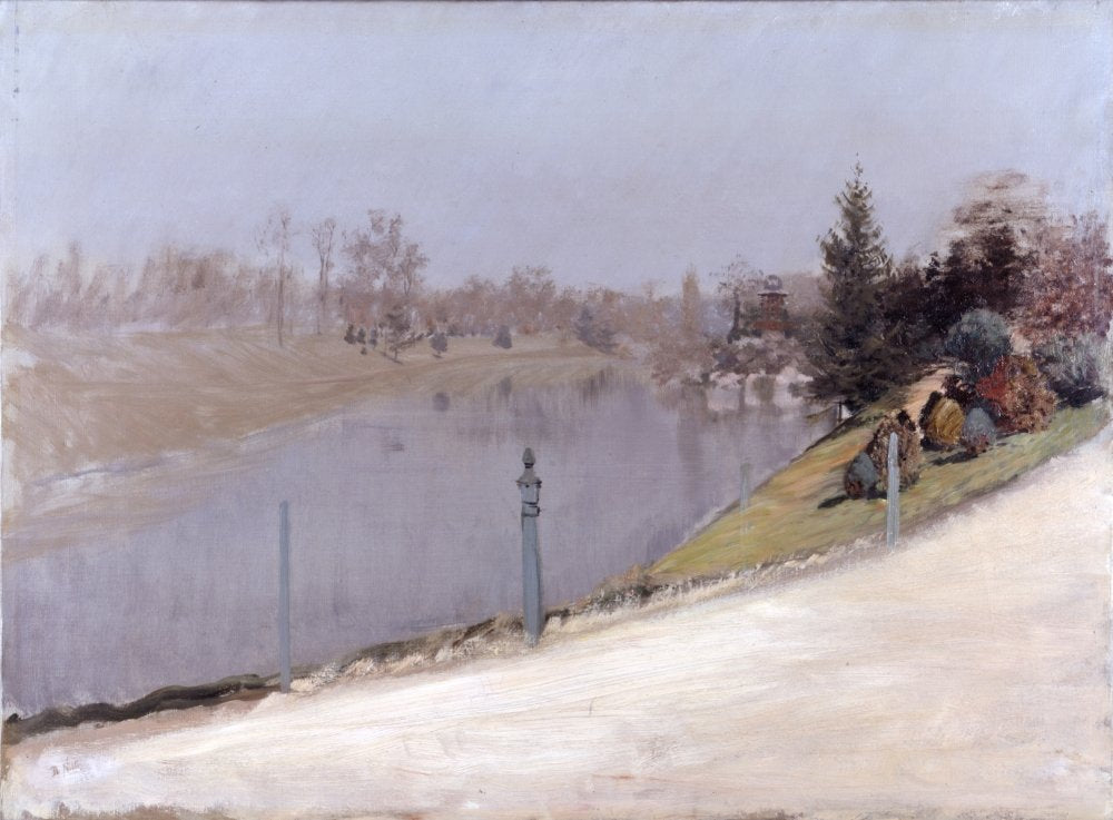 Coucher de soleil sur la Seine - Giuseppe De Nittis image 1 tableau peint à l’huile sur toile