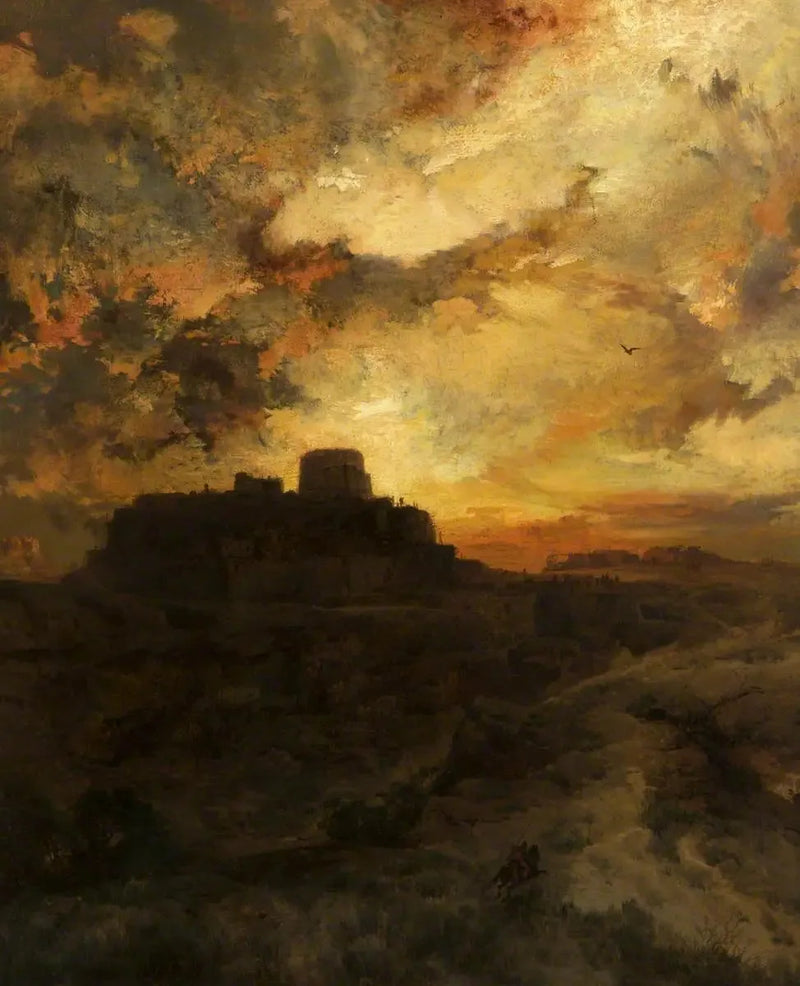 석양, 푸에블로 델 왈페, 애리조나 - 토마스 모란

Source:
Coucher du soleil, Pueblo del Walpe, Arizona - Thomas Moran