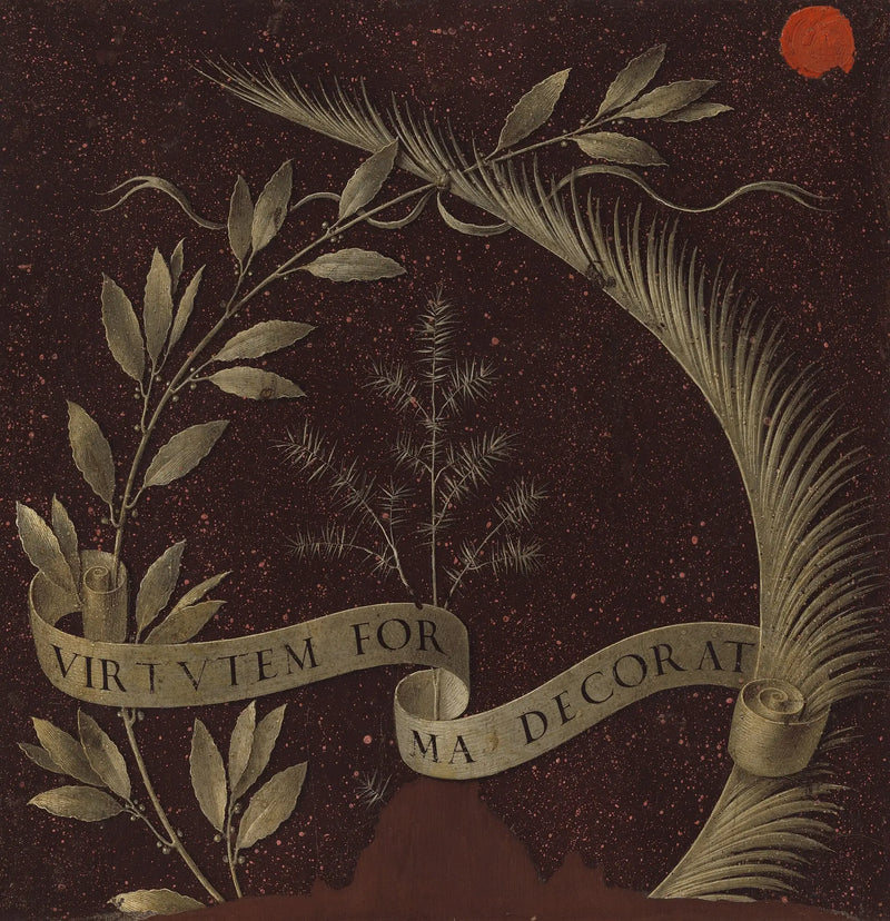 월계수, 야자수, 그리고 주니퍼로 만든 관과 