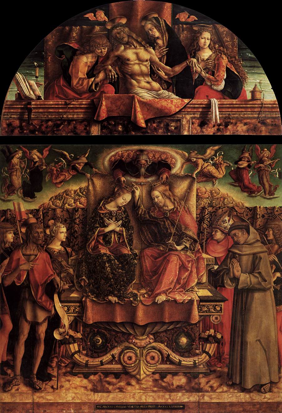 Couronnement de la Vierge - Carlo Crivelli image 1 reproduction réalisée par Alpha Reproduction