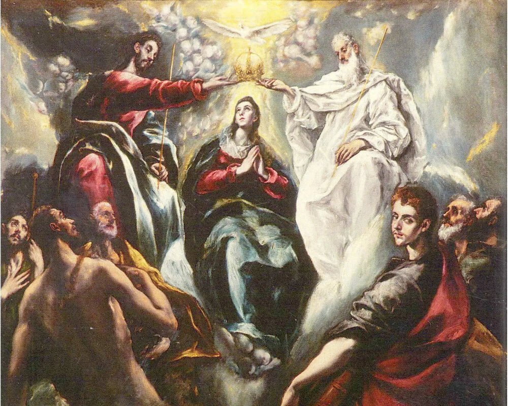 Couronnement de la Vierge Marie - El Greco image 1 reproduction artisanale de tableau
