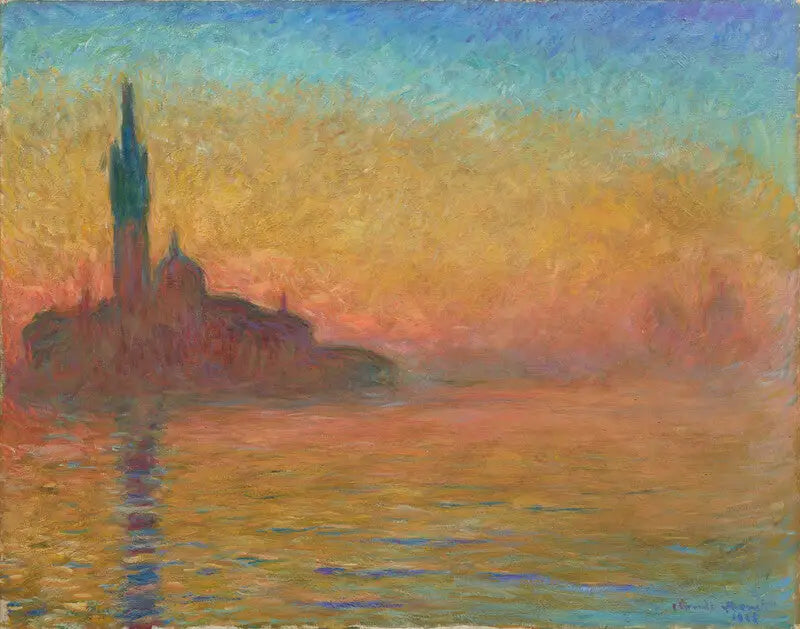 Crépuscule à Venise - Claude Monet image 1 reproduction artisanale de tableau