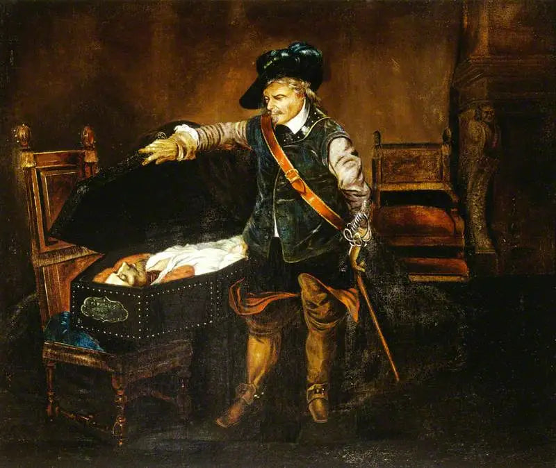 크롬웰이 찰스 1세의 시신을 응시하는 모습 - 폴 들라로슈

Source:
Cromwell contemplant le corps de Charles Ier - Paul Delaroche