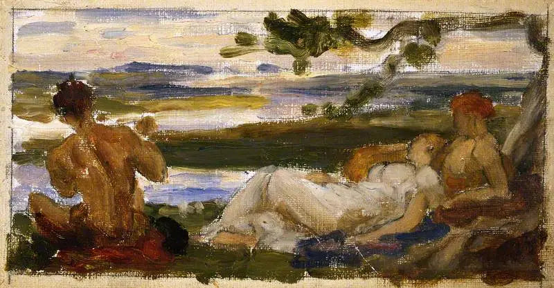 Croquis en couleur pour « Idylle » - Frederic Leighton - Alpha Reproduction