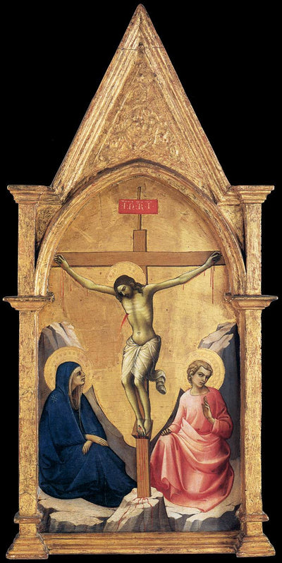 Crucifixion avec la Vierge Marie et Saint Jean - Lorenzo Monaco - Alpha Reproduction