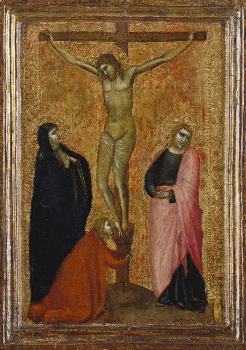Crucifixion avec les saints - Allegretto Nuzi image 1 reproduction artisanale de tableau