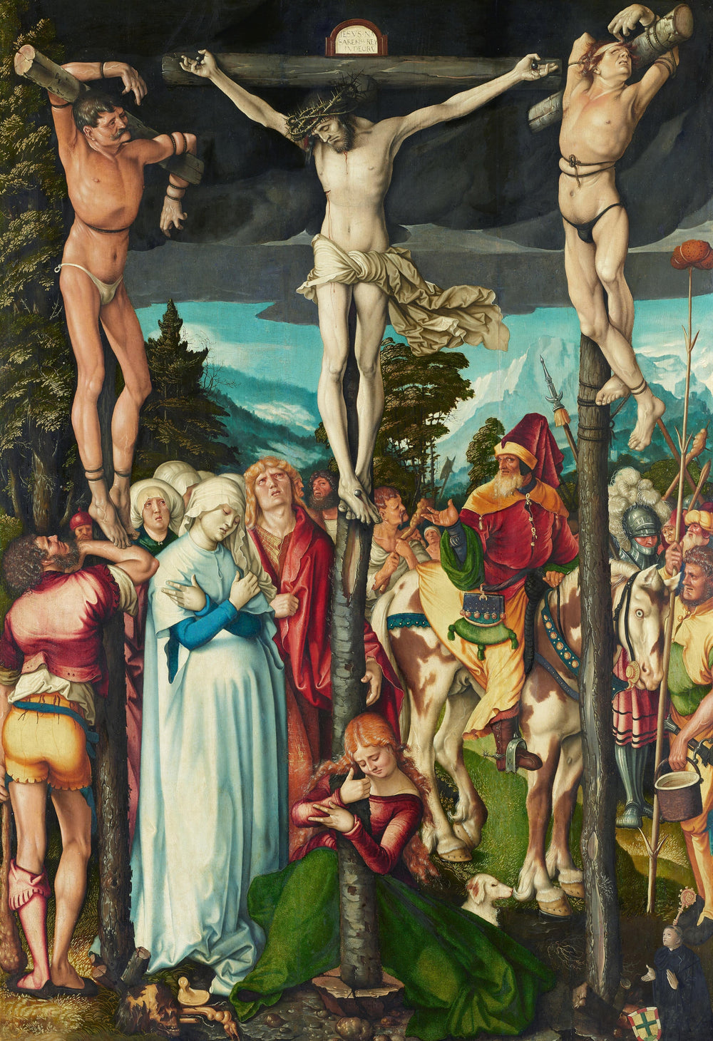 Crucifixion - Hans Baldung Grien image 1 copie de tableau peinte à la main