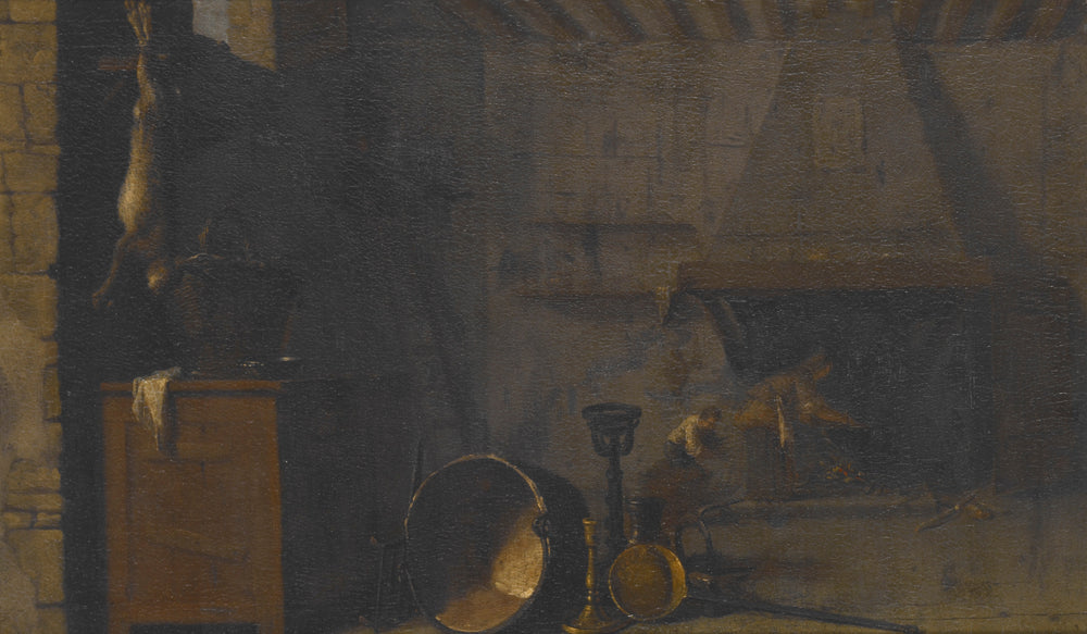 Cuisine avec lièvre - Sébastien Bourdon image 1 tableau peint à l’huile sur toile