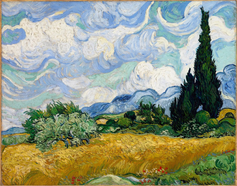 황금 밀밭의 사이프러스 - Vincent van Gogh
