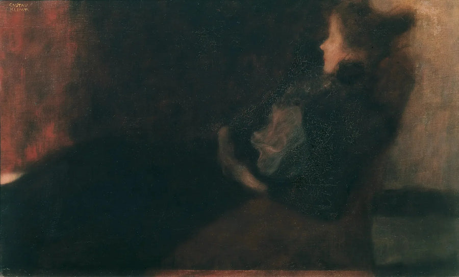 난로 옆의 여인 (Dame am Kamin) - Gustav Klimt