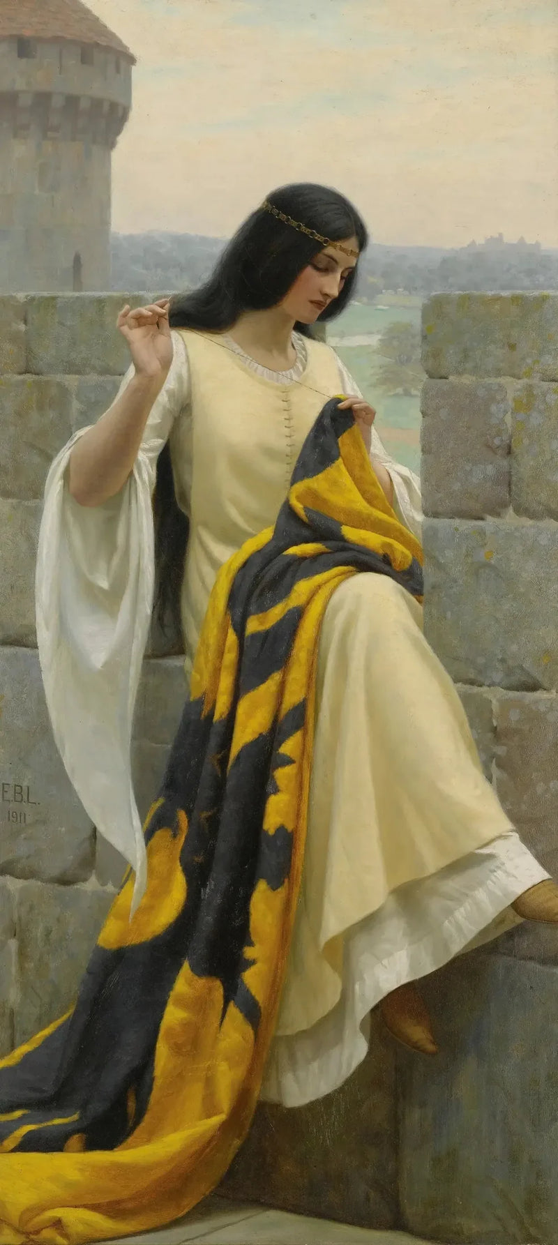 여성들이 배너를 수놓는 모습 - 에드먼드 블레어 레이트닝

Source:
Dame brodant la bannière - Edmund Blair Leighton