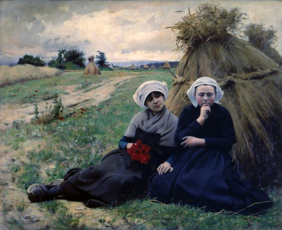Dans le champ de coquelicots – Charles Sprague Pearce